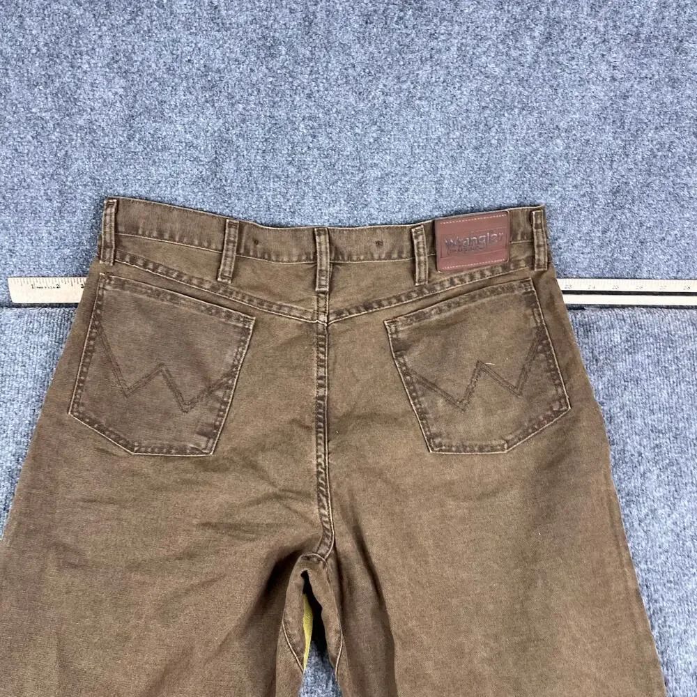 Wrangler Pro Gear Pants Mens 36x34 Brown Tan Colorblock Outdoor Workwear Rugged‎